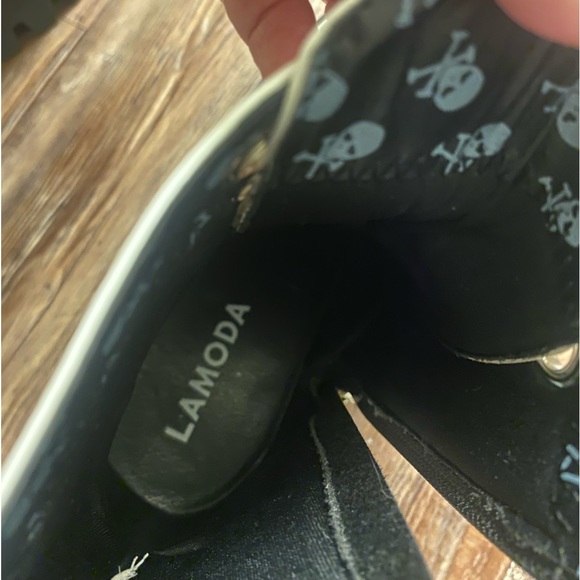 Lamoda White glossy Patent Platform Sz 6 - Picture 6 of 6